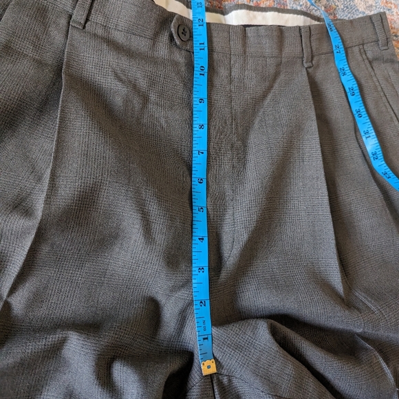Vtg Christian Dior Monsieur W38/40 L30in Pleated Slacks Dress Pants Glenplaid - Picture 13 of 13